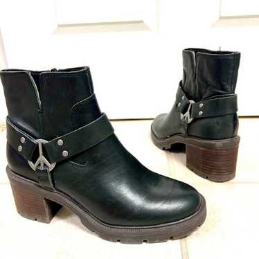 Lucky Brand Soxton Bootie black leather western wo