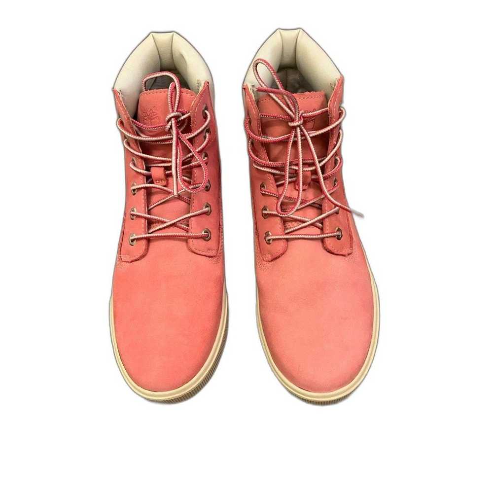 Timberland High Top Pink Lace Up Boots Size 8 - image 3