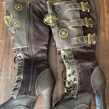 Demonia size 8 steam punk heels