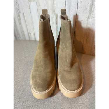 Dolce Vita Caster Holina Tan Suede Heel Boots Size