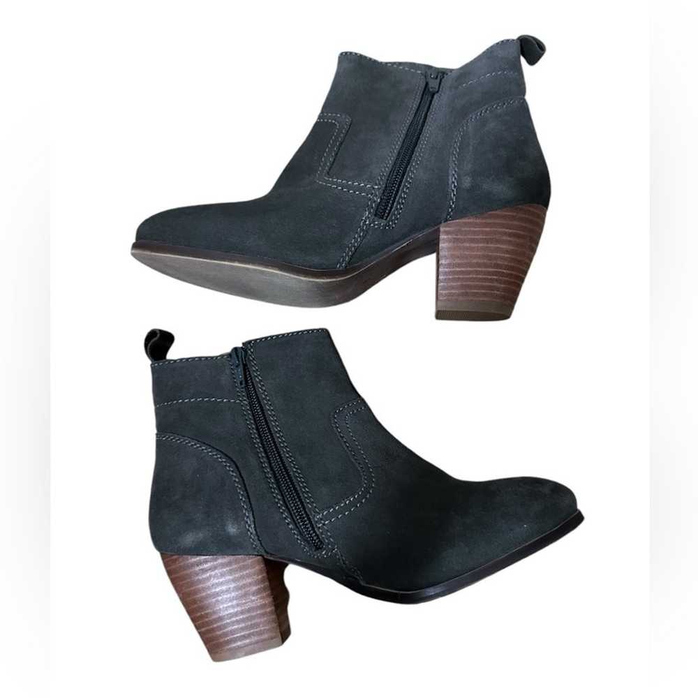 Diba Dark Grey Suede Leather Upper Zip Up Booties… - image 3