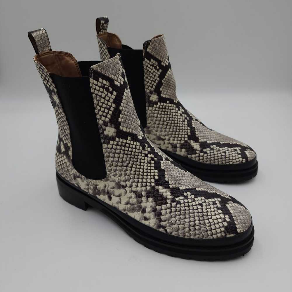 Aerosoles Camila Snake Skin Print Boots Size 10 - image 1