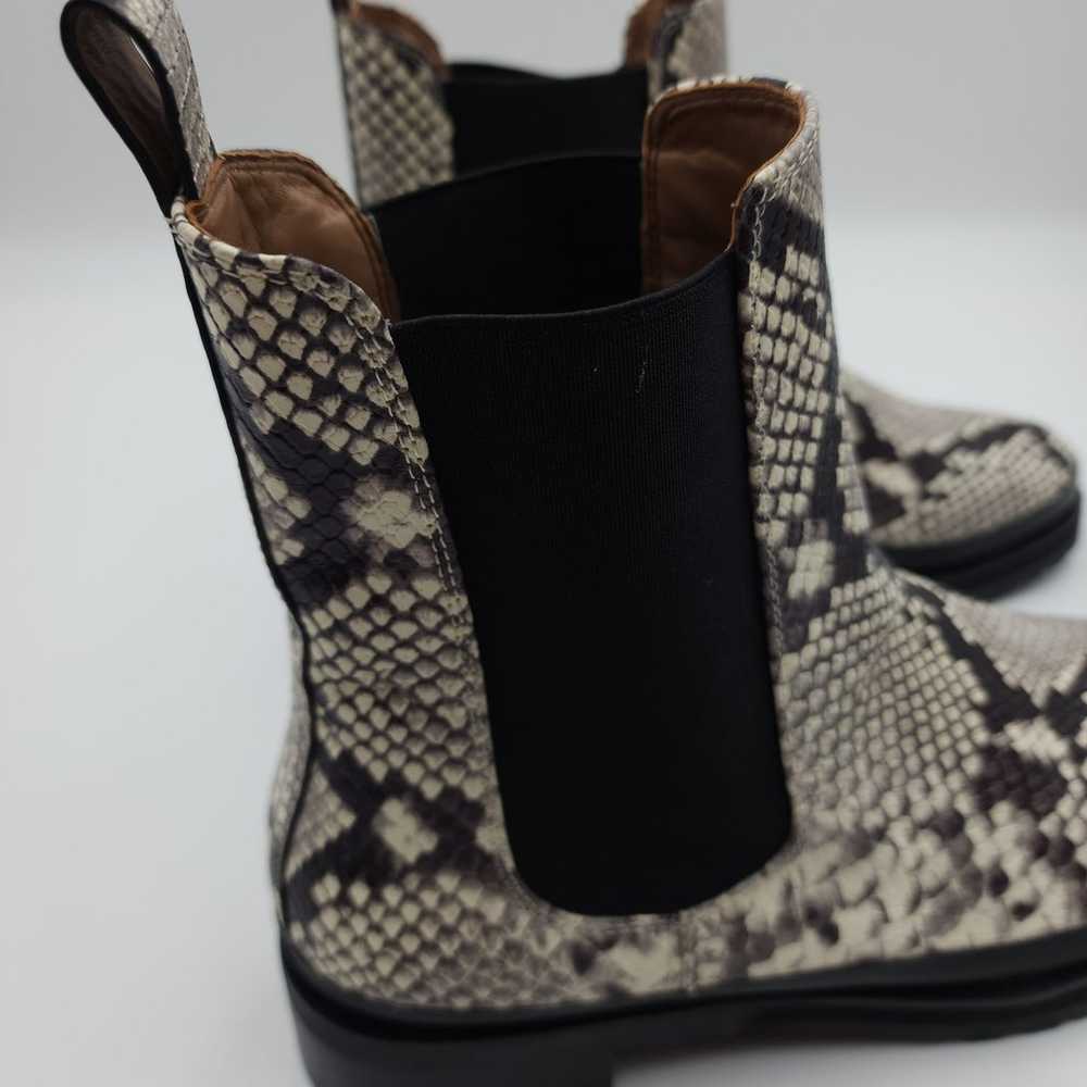 Aerosoles Camila Snake Skin Print Boots Size 10 - image 4