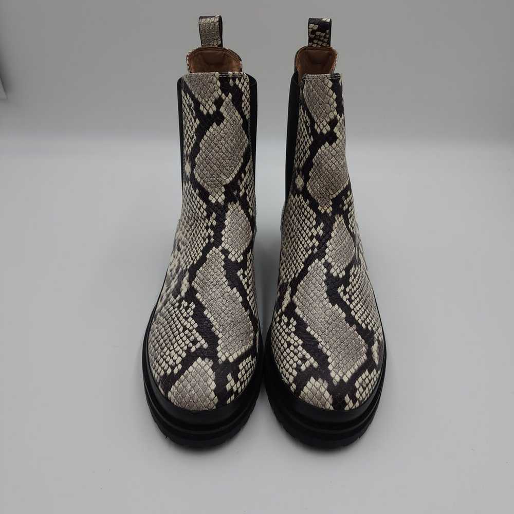 Aerosoles Camila Snake Skin Print Boots Size 10 - image 6