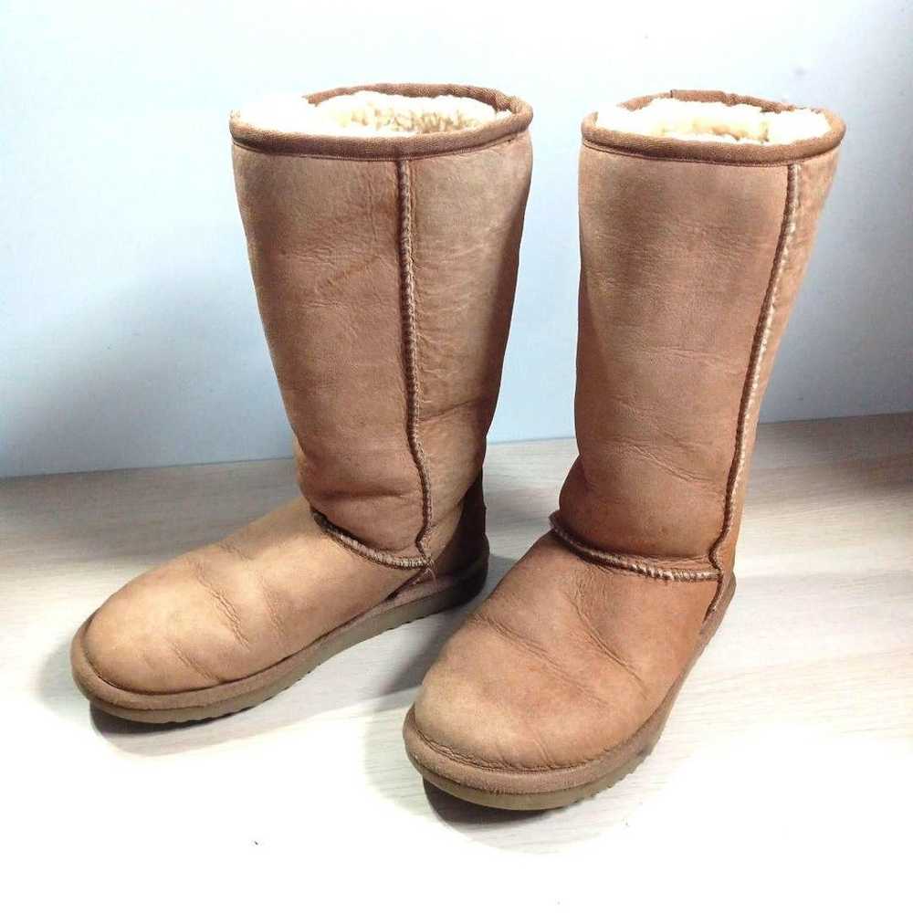 【UGG】Ugg Sheepskin Boots Suede Long Boots 24-24.5… - image 1