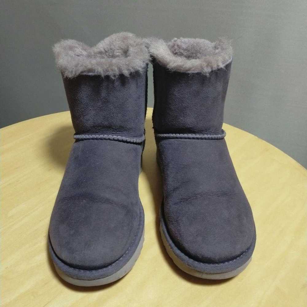 UGG★Sheepskin Short Boots with Ribbons★23.0cm Pur… - image 4