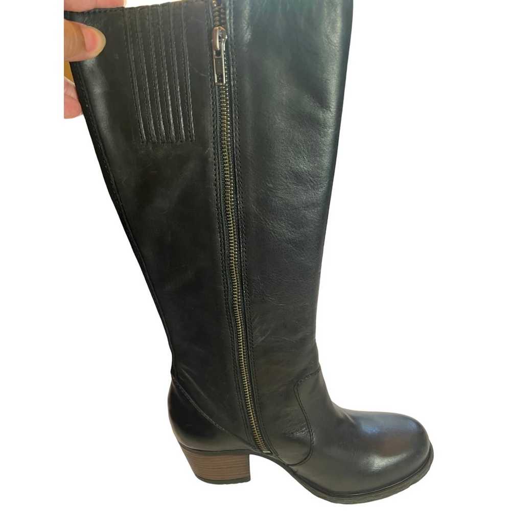 Born Women's Black Leather Knee High Boots Sz 7.5… - image 3