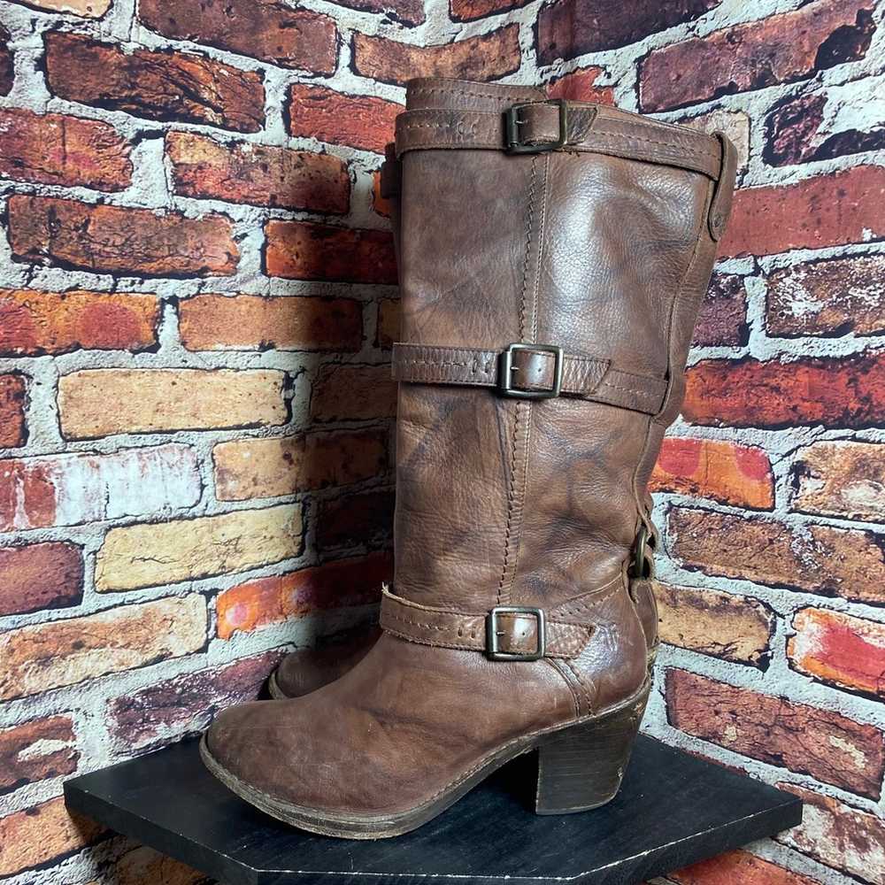 Frye carmen 3 strap brown leather Boots - image 3