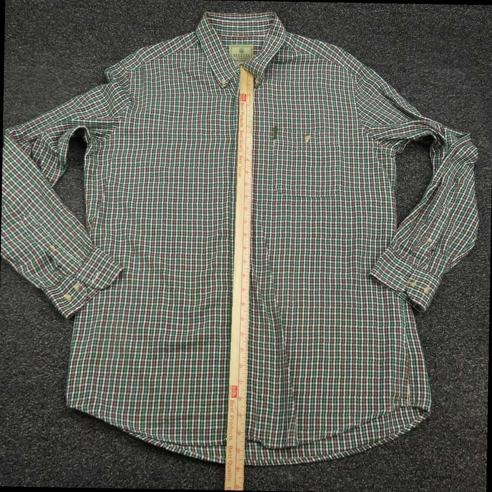 Vintage Green and Brown Plaid Button Up Casual Lo… - image 4