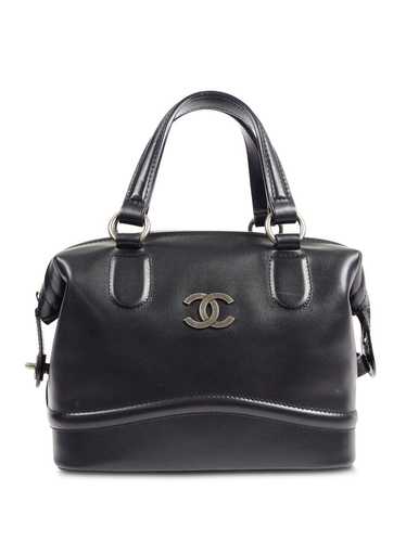 CHANEL Pre-Owned 2006 CC leather bowling bag - Bla