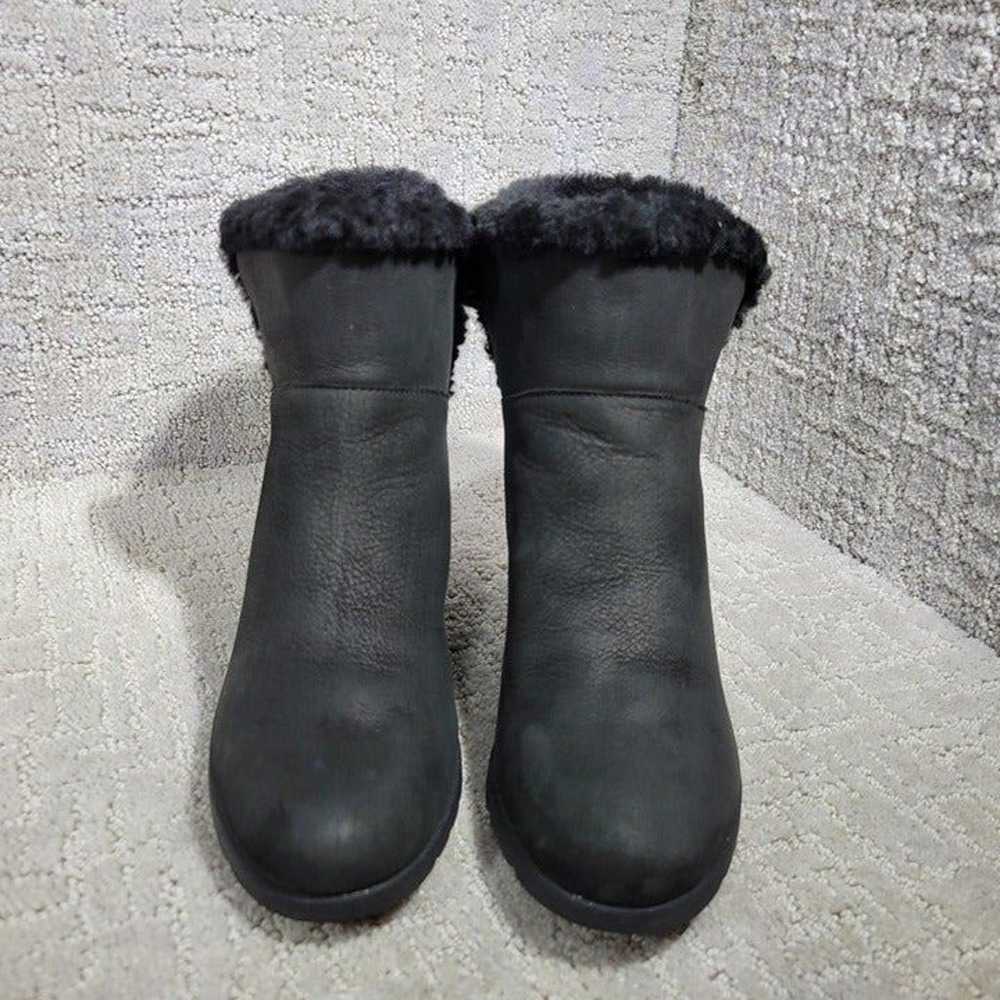 UGG Devorah Women's Size 7.5 US Black Leather Wed… - image 2