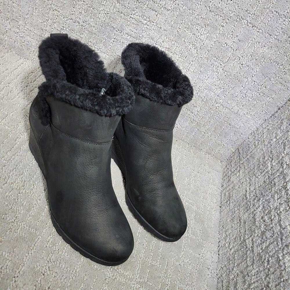 UGG Devorah Women's Size 7.5 US Black Leather Wed… - image 9