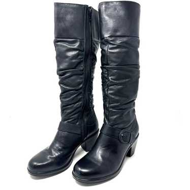 Dansko Brielle Black Milled Nappa Leather Boots Z… - image 1