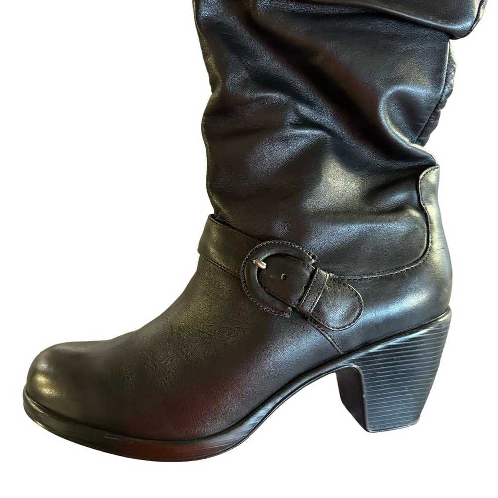 Dansko Brielle Black Milled Nappa Leather Boots Z… - image 3