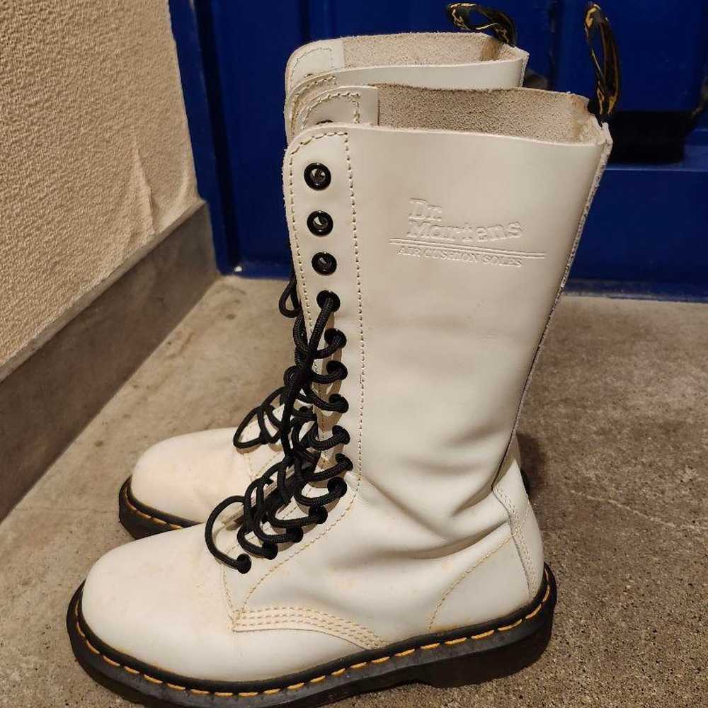 Dr. Martens White Long Boots - image 2