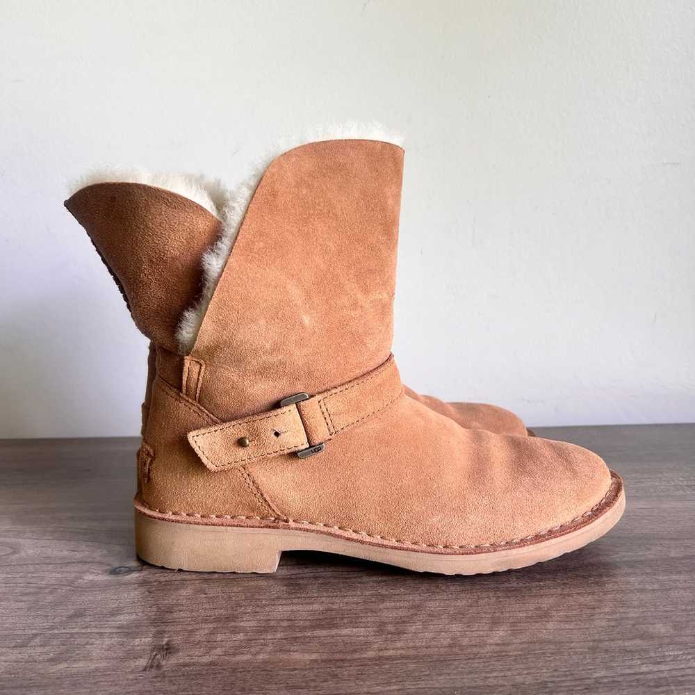 Ugg Syden Fur Lined Chestnut Women's Boot Size 8 - image 1