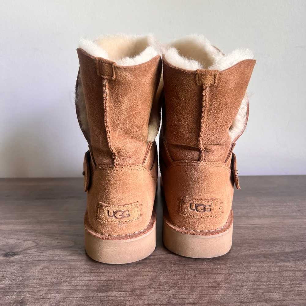 Ugg Syden Fur Lined Chestnut Women's Boot Size 8 - image 4