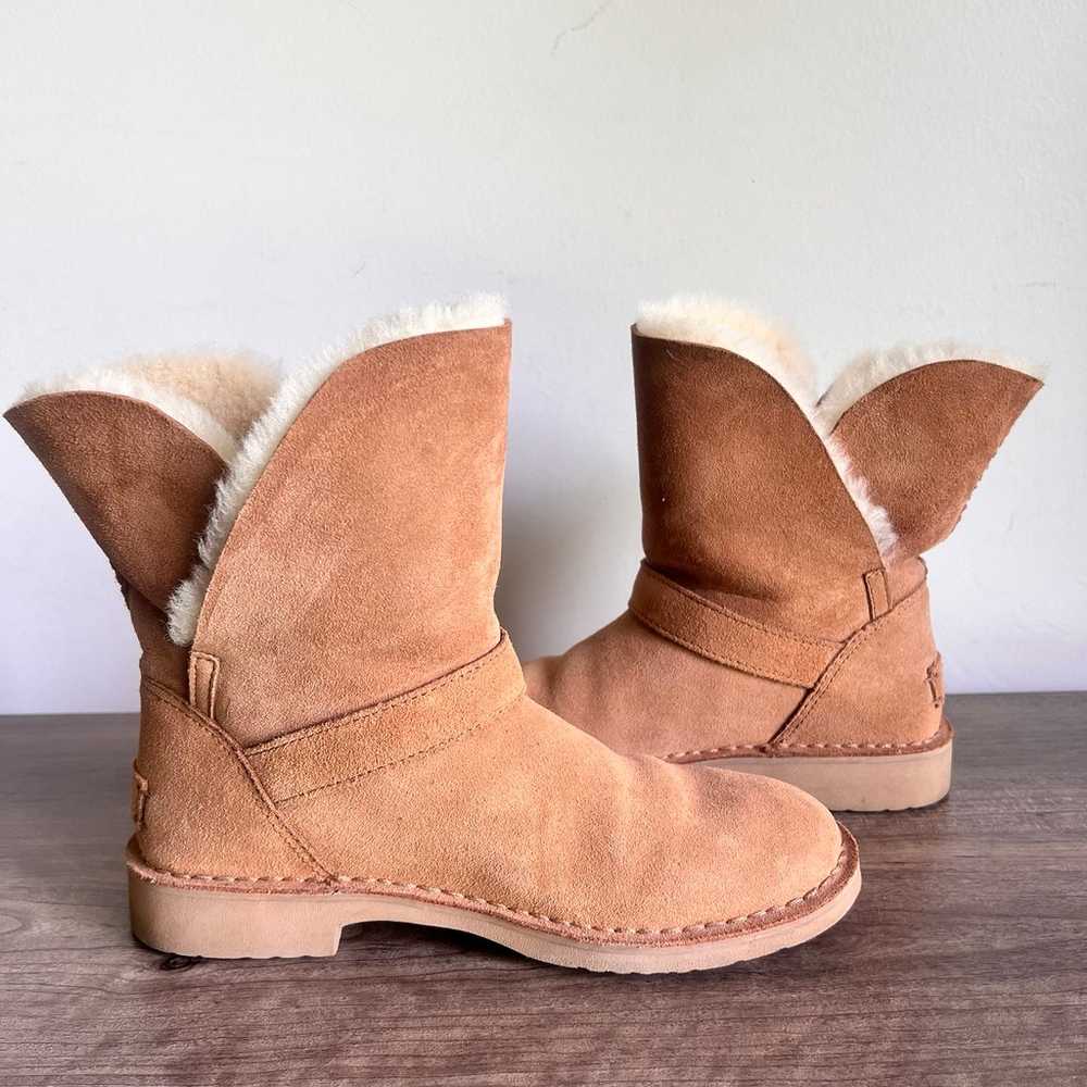 Ugg Syden Fur Lined Chestnut Women's Boot Size 8 - image 5