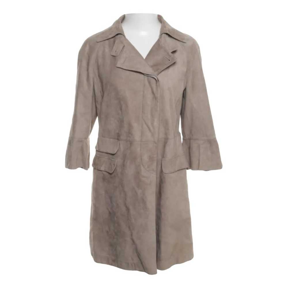 Brunello Cucinelli Leather coat - image 1