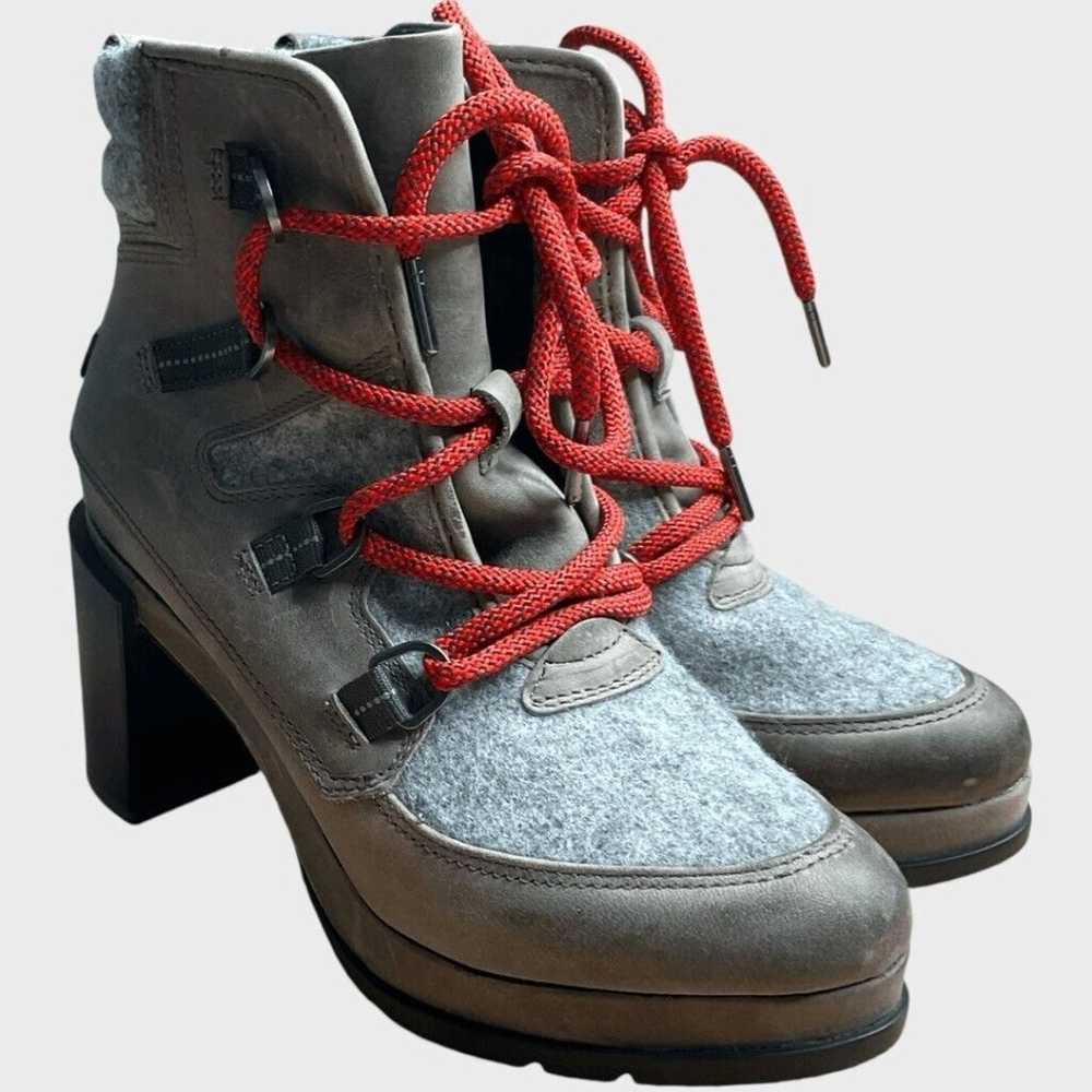 NWOT  Sorel Blake Women's Grey/Red Waterproof Blo… - image 10