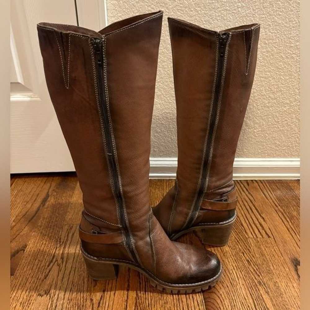 Manas | Brown Leather Heeled Boots Sz 37/6 - image 4