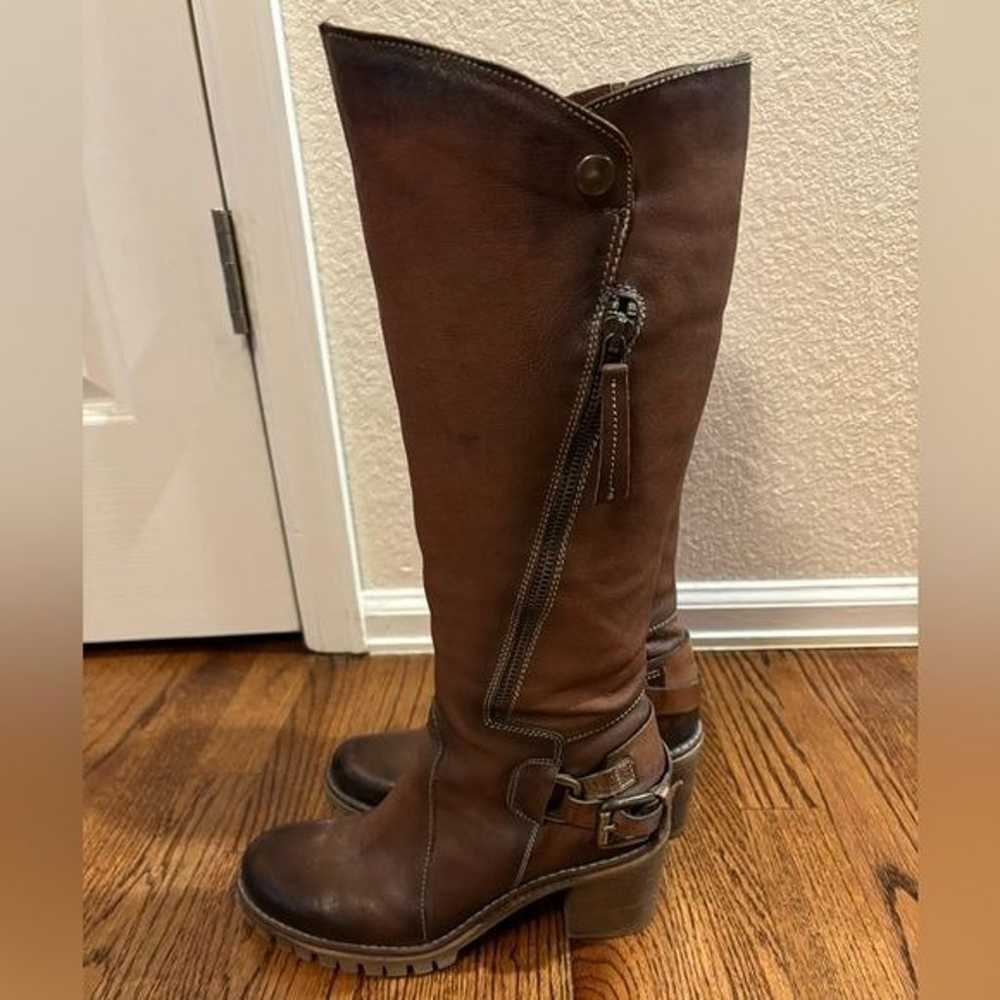 Manas | Brown Leather Heeled Boots Sz 37/6 - image 5