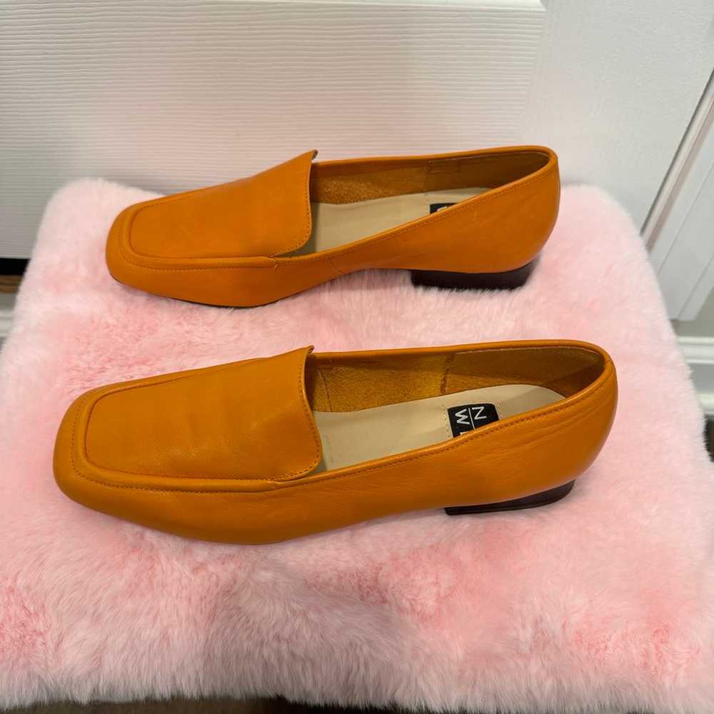 Vintage Nine West orange Leather Loafers Made in … - image 6