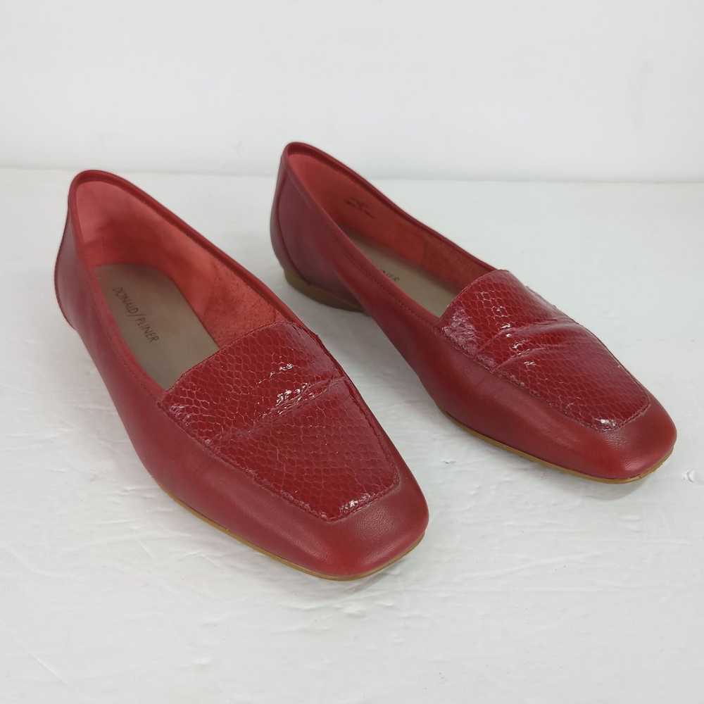 Donald J Pliner Deedee Red Leather Loafer Size 7 … - image 12