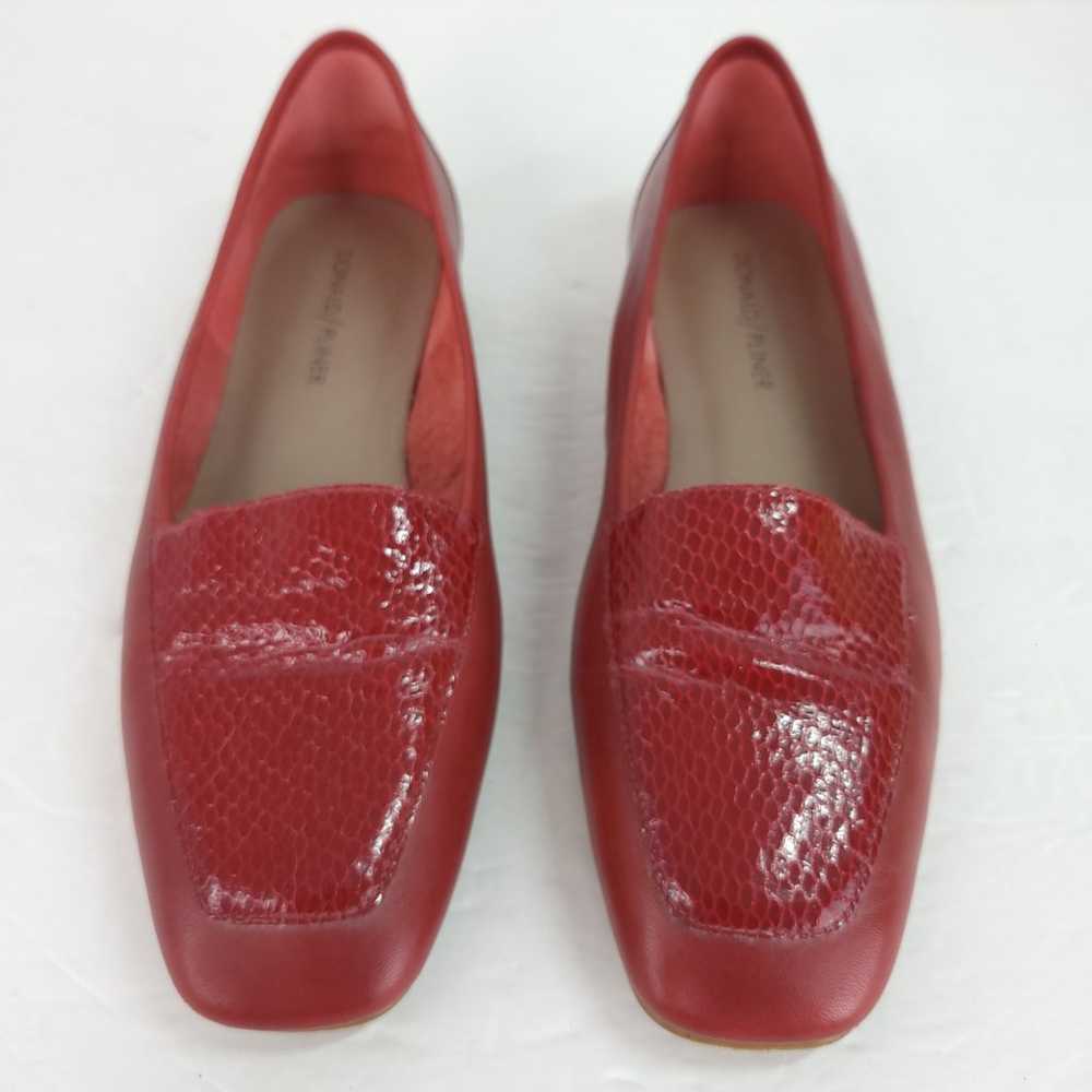 Donald J Pliner Deedee Red Leather Loafer Size 7 … - image 4