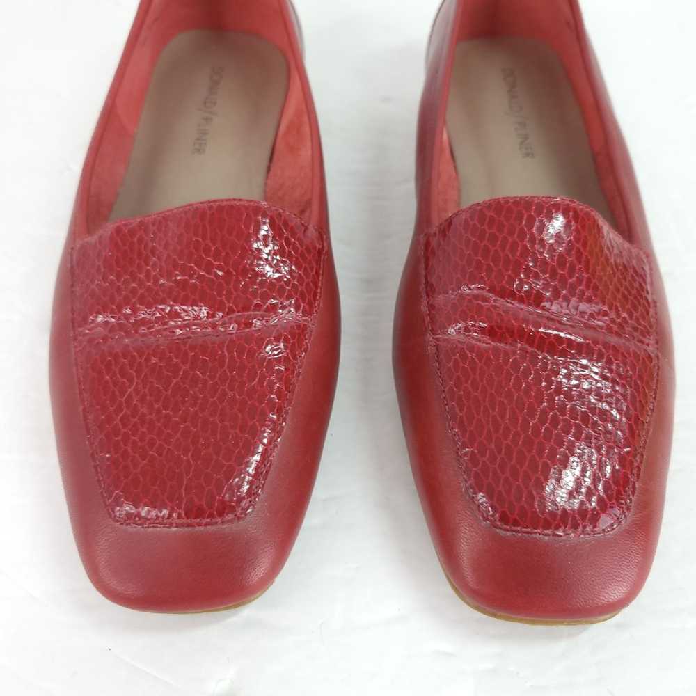 Donald J Pliner Deedee Red Leather Loafer Size 7 … - image 5