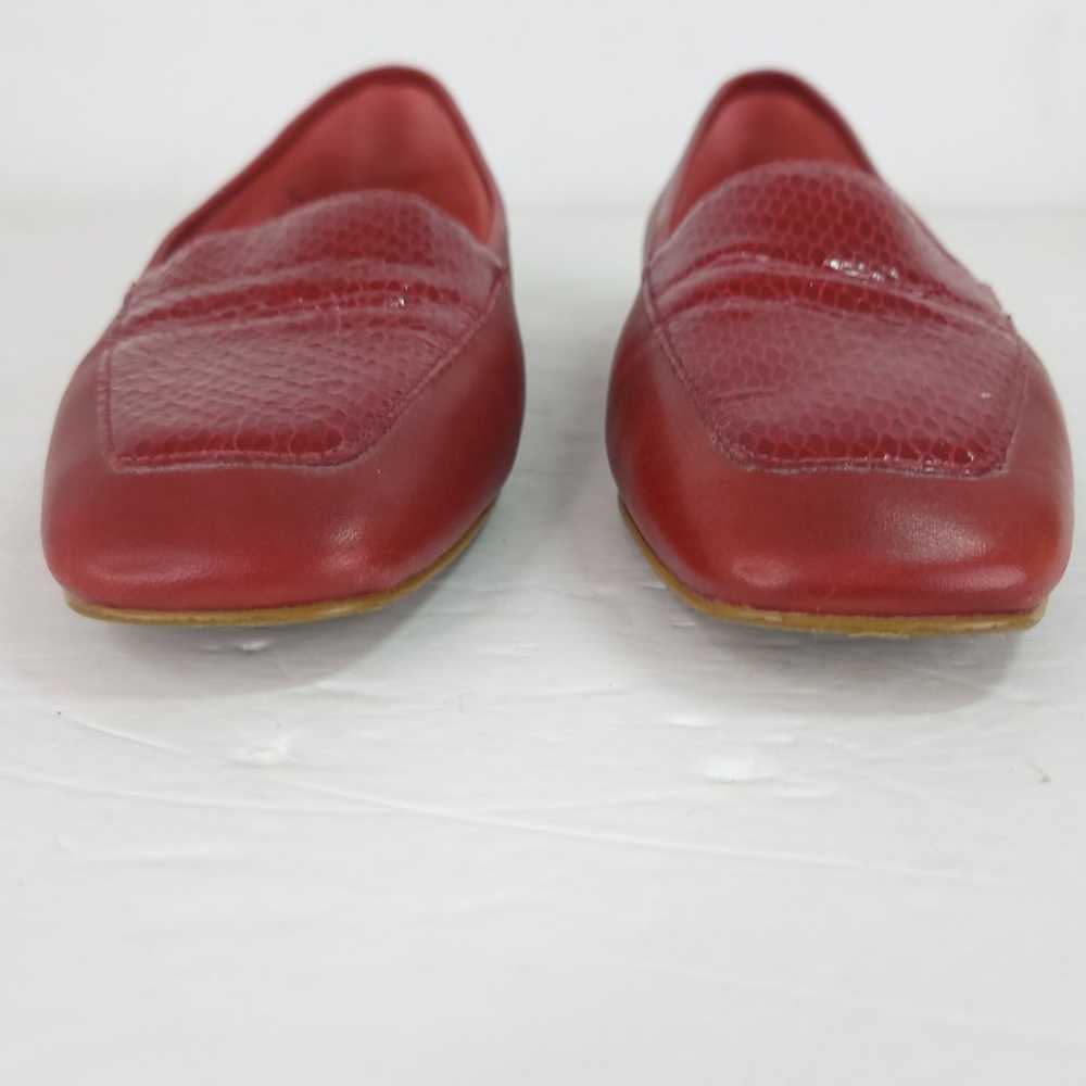 Donald J Pliner Deedee Red Leather Loafer Size 7 … - image 6