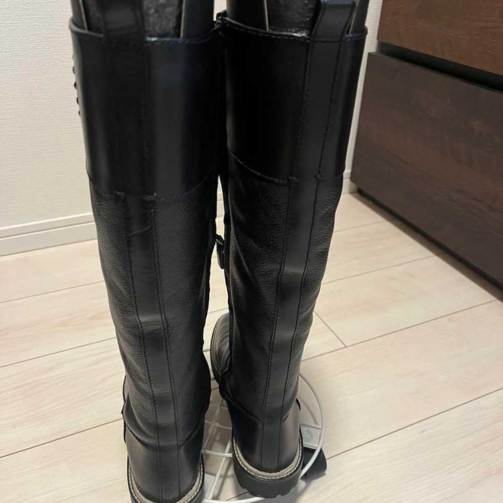 TORY BURCH Leather Long Boots with Side Zipper - image 3