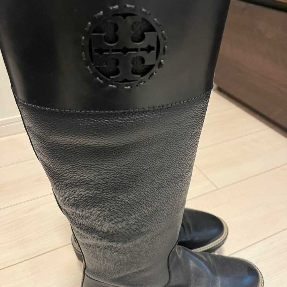 TORY BURCH Leather Long Boots with Side Zipper - image 4