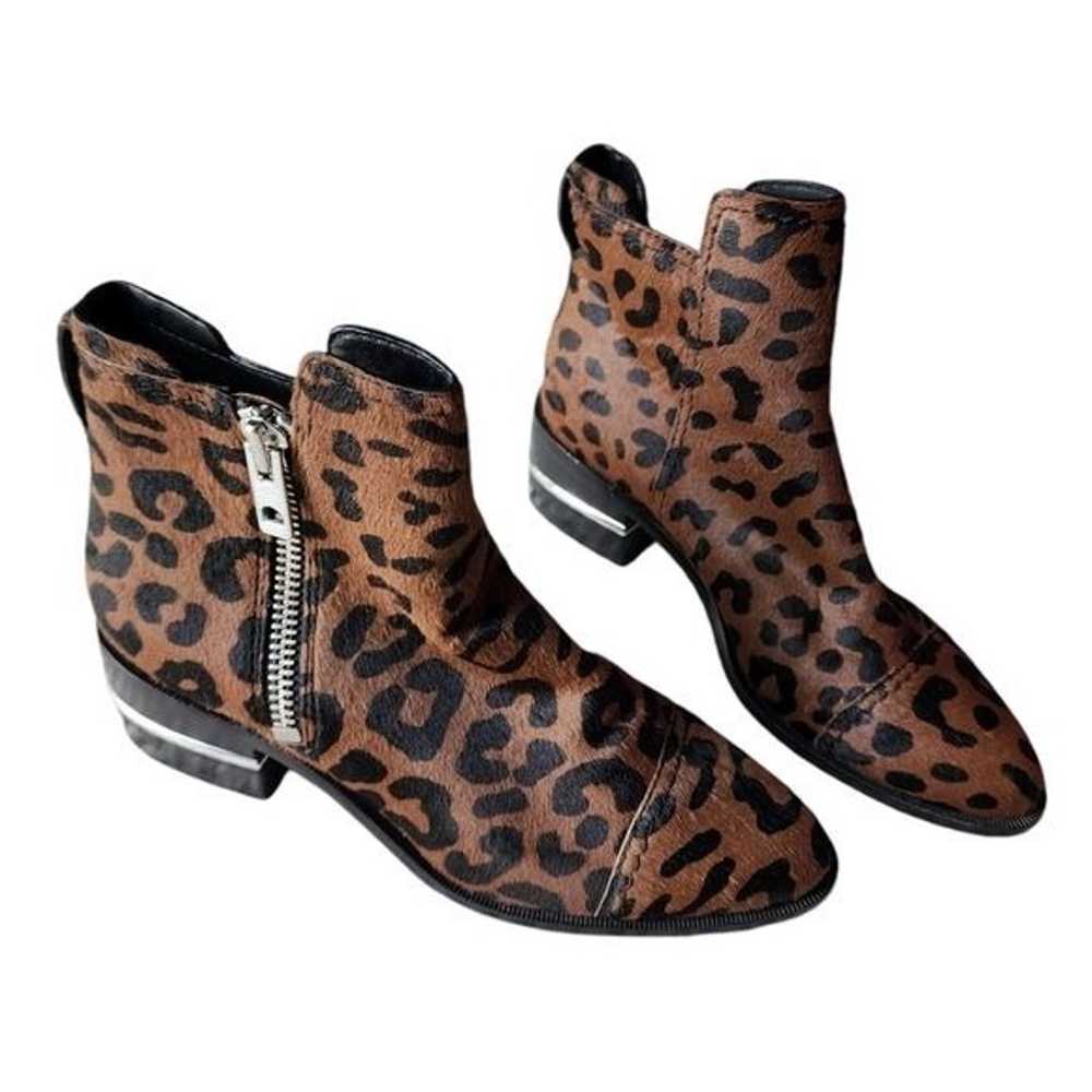 PAIGE Jessie Calf Hair leopard print ankle boot z… - image 1