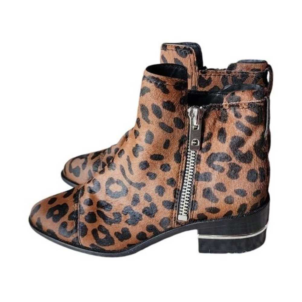 PAIGE Jessie Calf Hair leopard print ankle boot z… - image 5