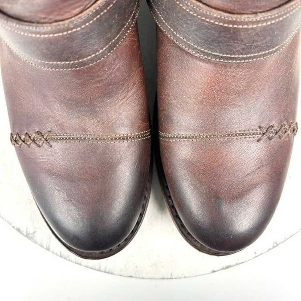 Lane DUSTOFF Cowboy Boots Sz 7 Cognac Brown Leath… - image 7