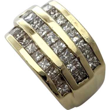 Vintage Ladies Channel Set Diamond Ring