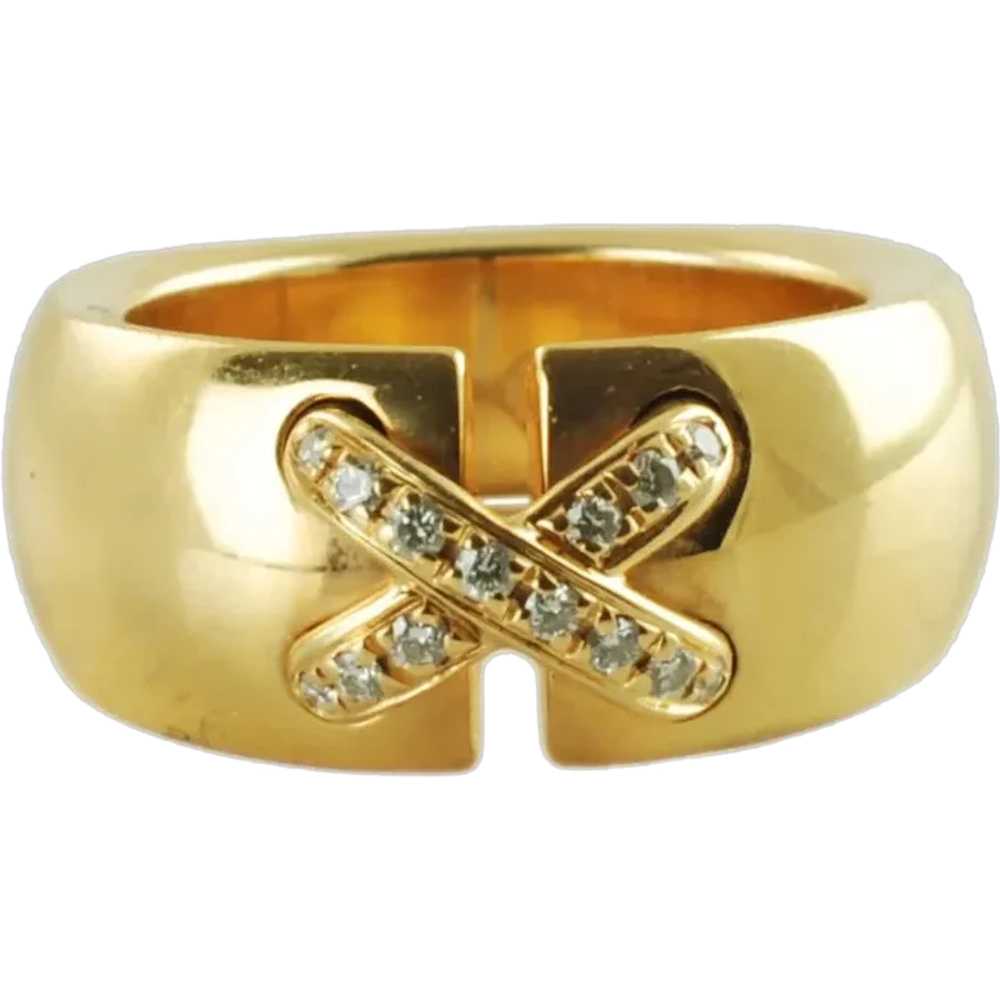 Vintage Chaumet Liens 18K Yellow Gold and Diamond… - image 1