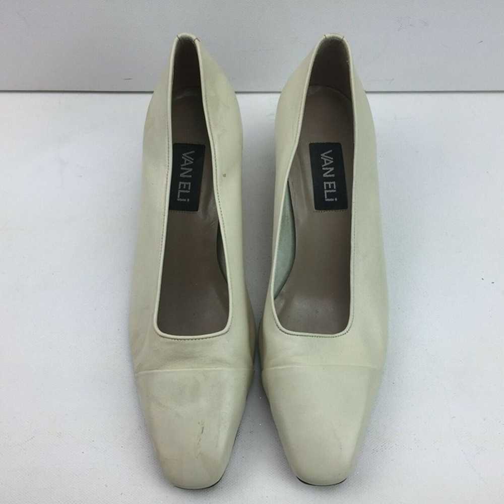 Vintage Vaneli Womens Tan Beige Close Toe Slip On… - image 2