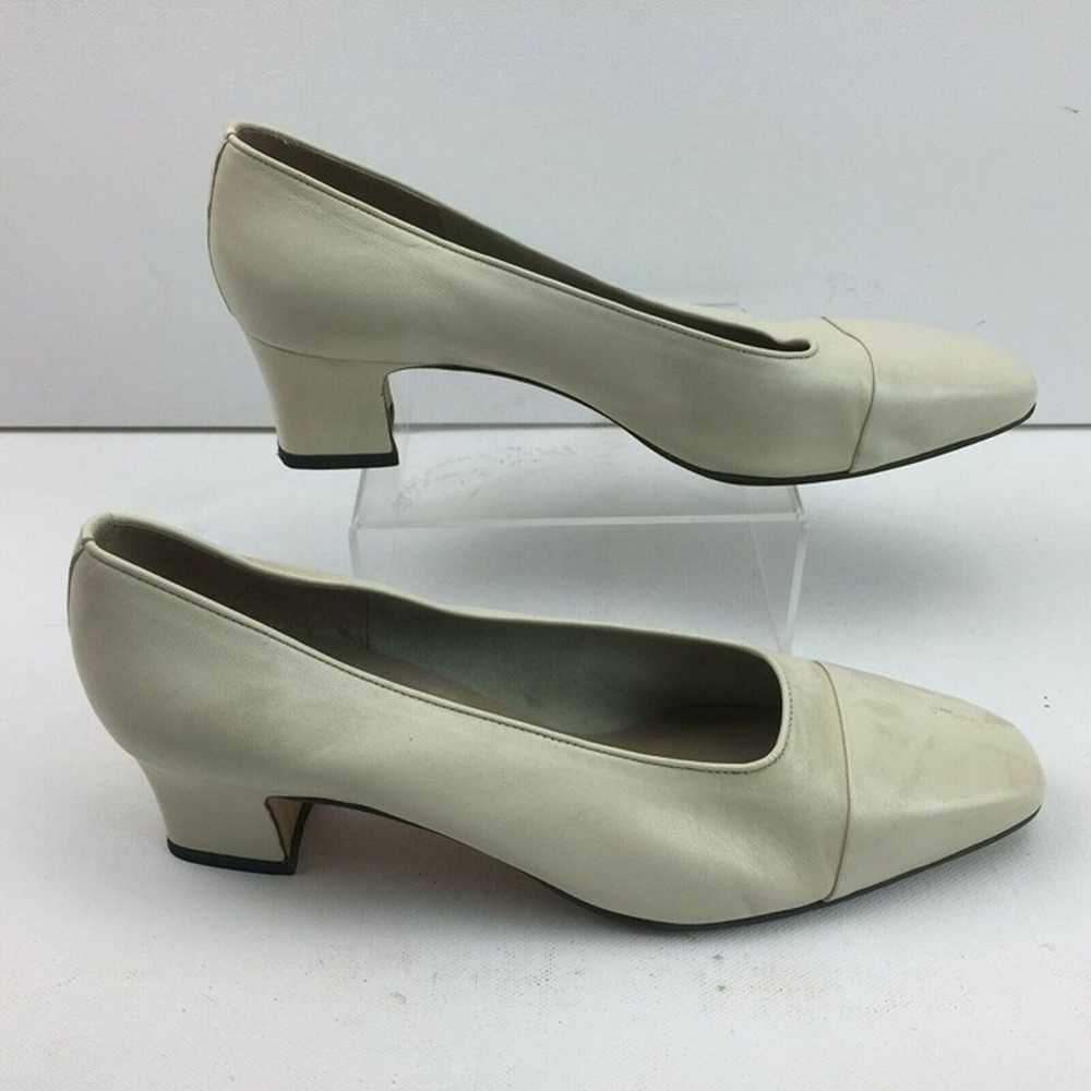 Vintage Vaneli Womens Tan Beige Close Toe Slip On… - image 4