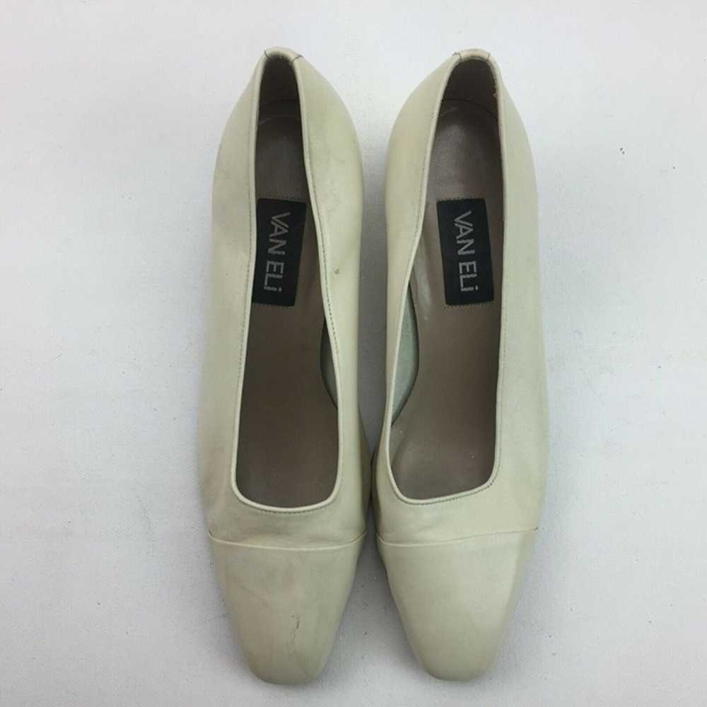 Vintage Vaneli Womens Tan Beige Close Toe Slip On… - image 5