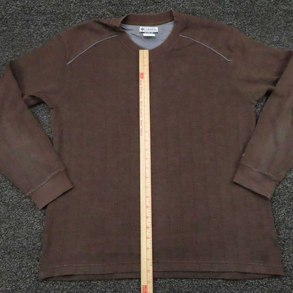 Vintage Brown V Neck Long Sleeve Casual Mens Extr… - image 4