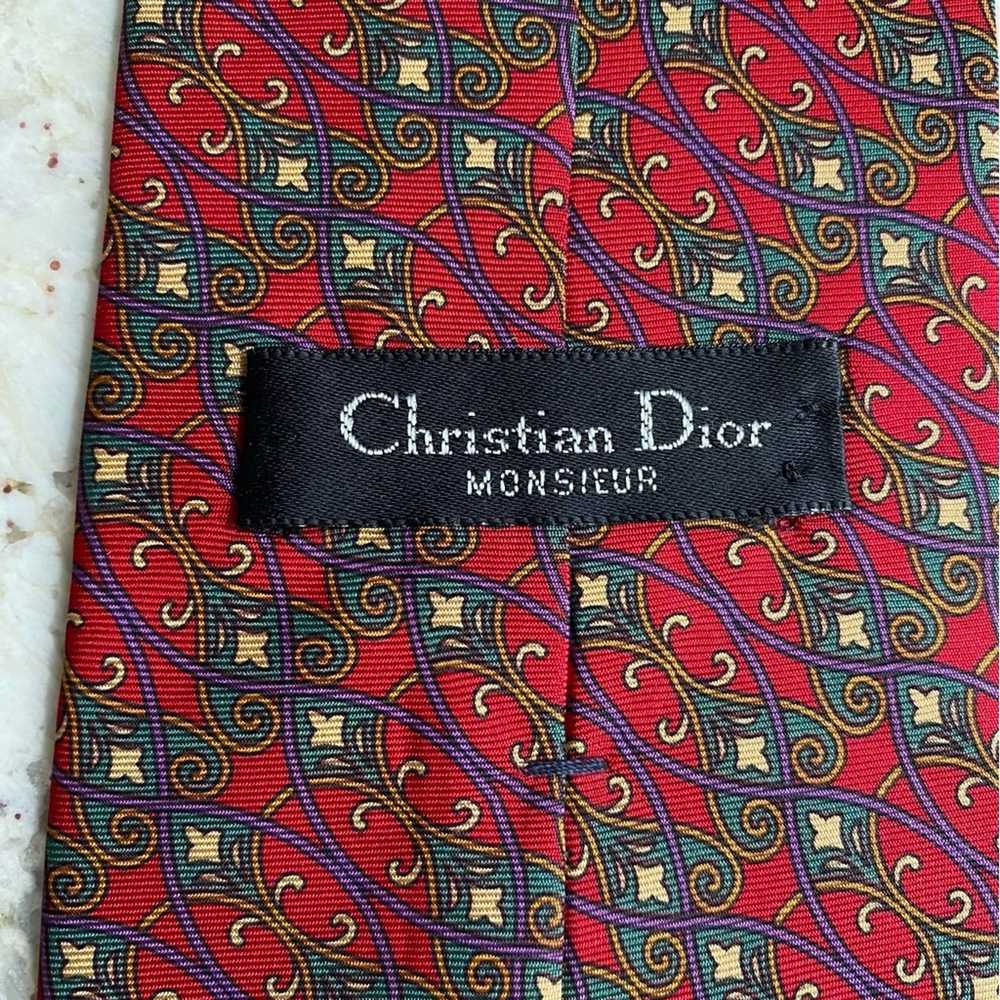 Dior Christian Dior Monsieur Scroll Pattern Tie R… - image 4