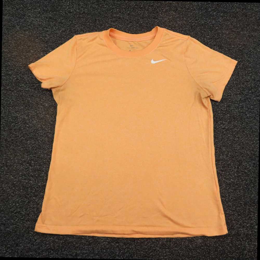 Nike Womens Medium Orange Breathable Short Sleeve… - image 1