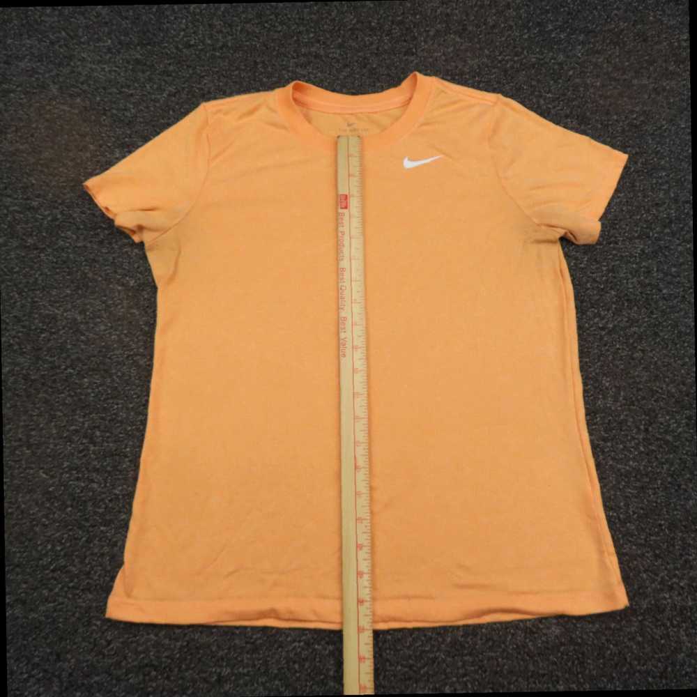 Nike Womens Medium Orange Breathable Short Sleeve… - image 4