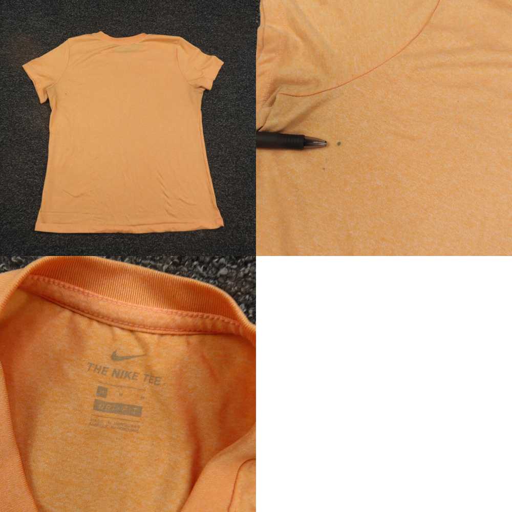 Nike Womens Medium Orange Breathable Short Sleeve… - image 8