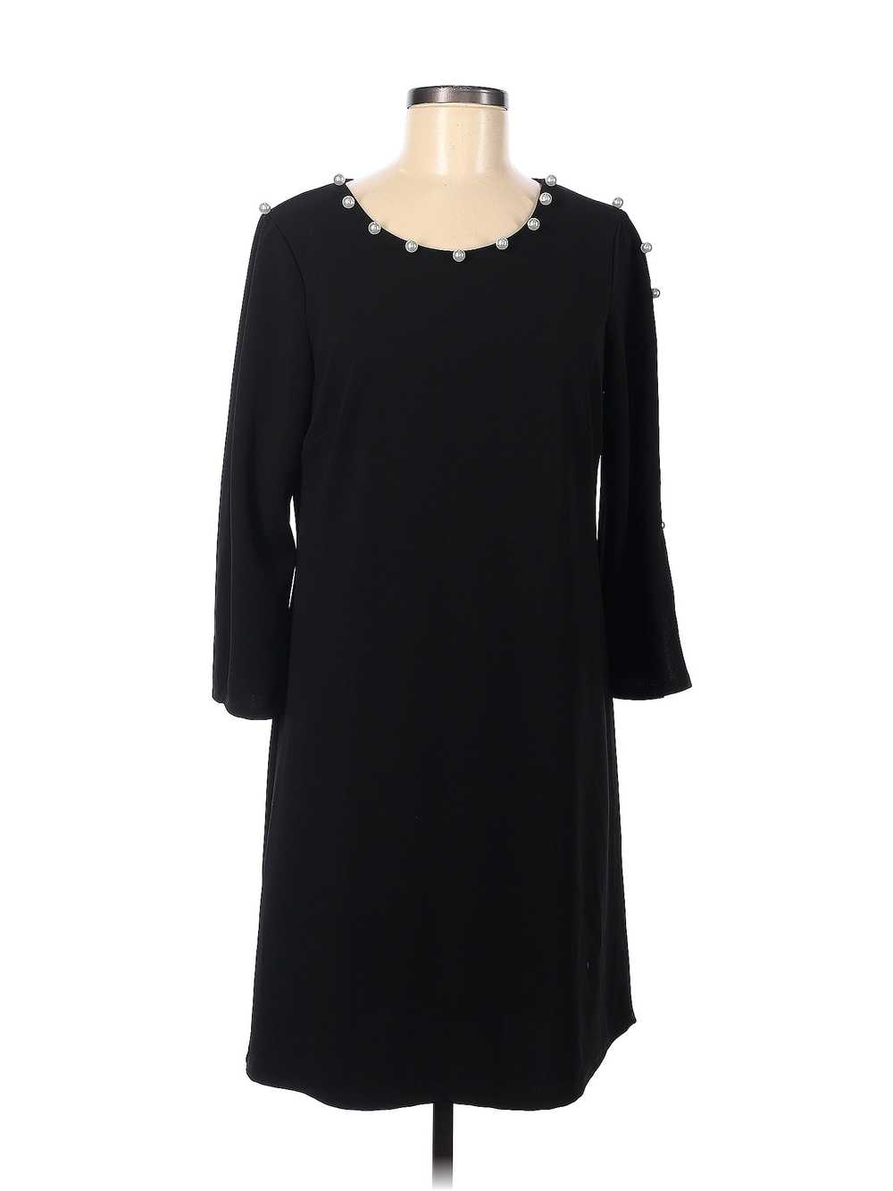 MSK Women Black Casual Dress M - image 1