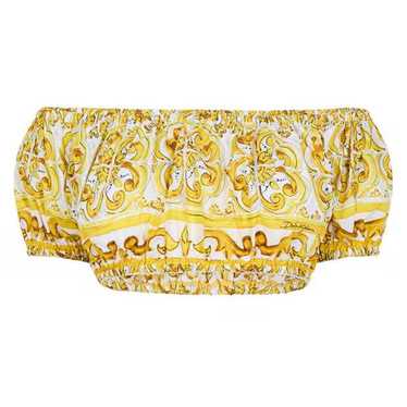 Dolce & Gabbana o1g2r1mq1024 Maiolica Bardot Top … - image 1