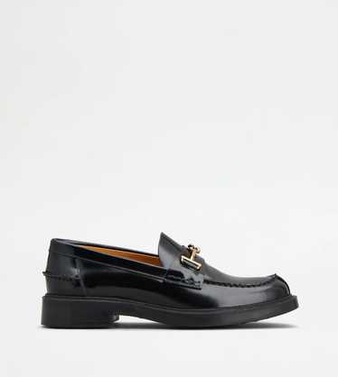 Tod's o1s22i1n1024 Leather Loafers in Black