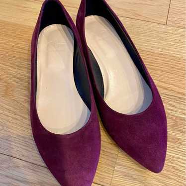 Fabiolusconi 38 Suede Pointed Toe Flat Shoes - image 1